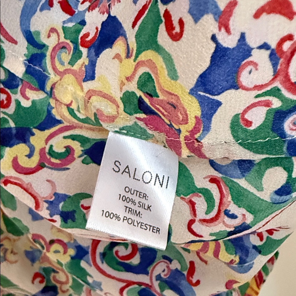 SALONI Multicolor Silk Blouse - Picture 3 of 7